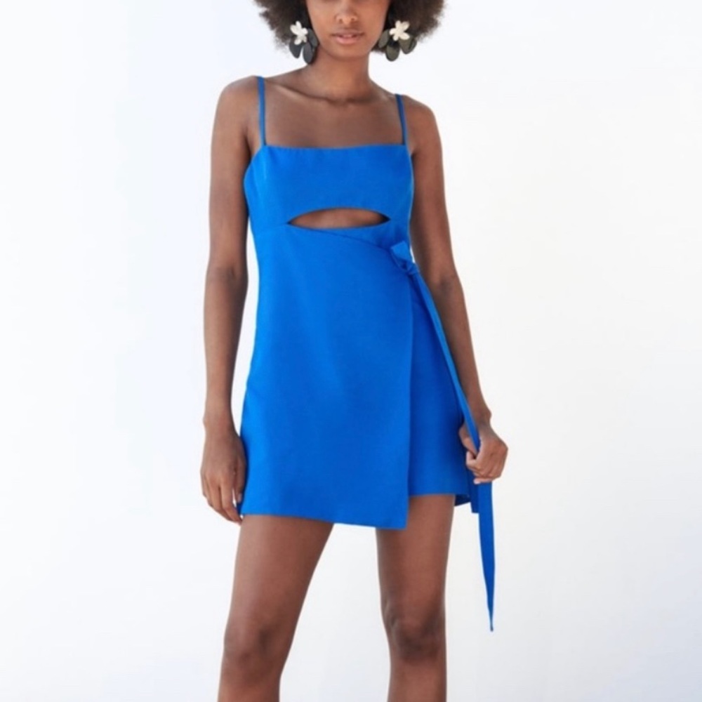 ZARA Linen Blend Jumpsuit Dress (romper)